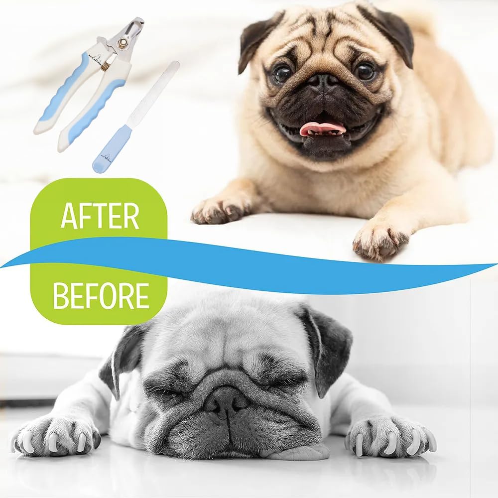 H&A PETCARE Dogs and Cats Nail Clipper and File, For All Breeds and Size Animals, Professional Easy To Use, Compact and Easy To Store.