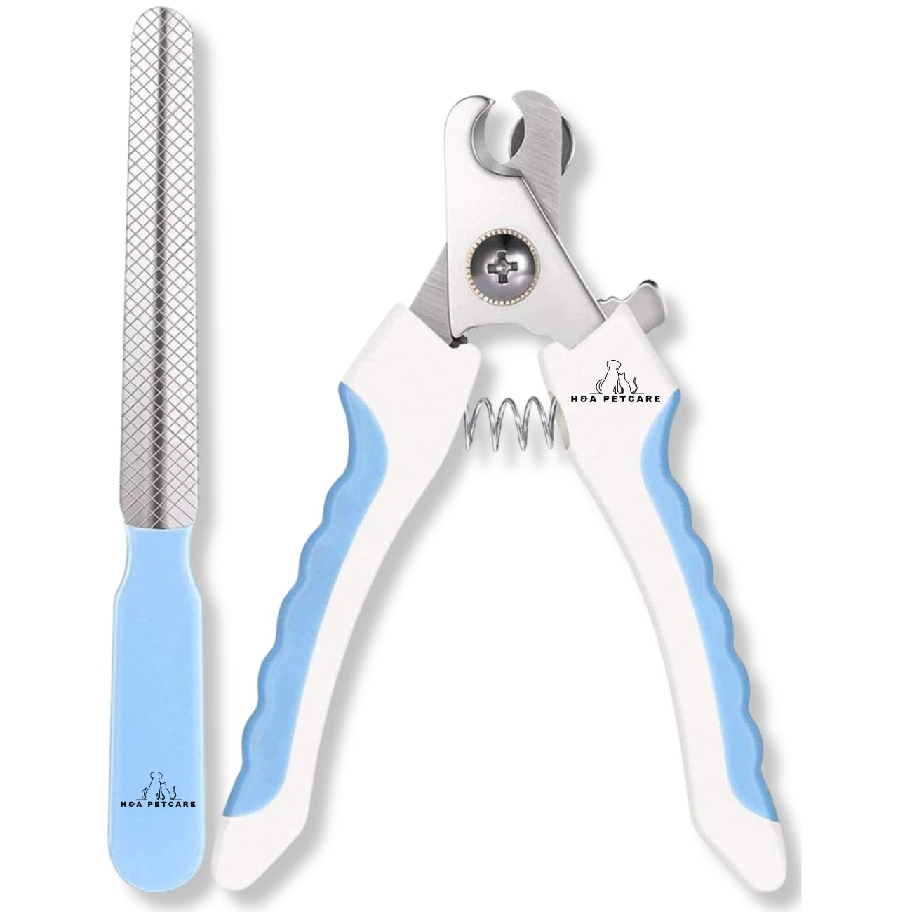 H&A PETCARE Dogs and Cats Nail Clipper and File, For All Breeds and Size Animals, Professional Easy To Use, Compact and Easy To Store.