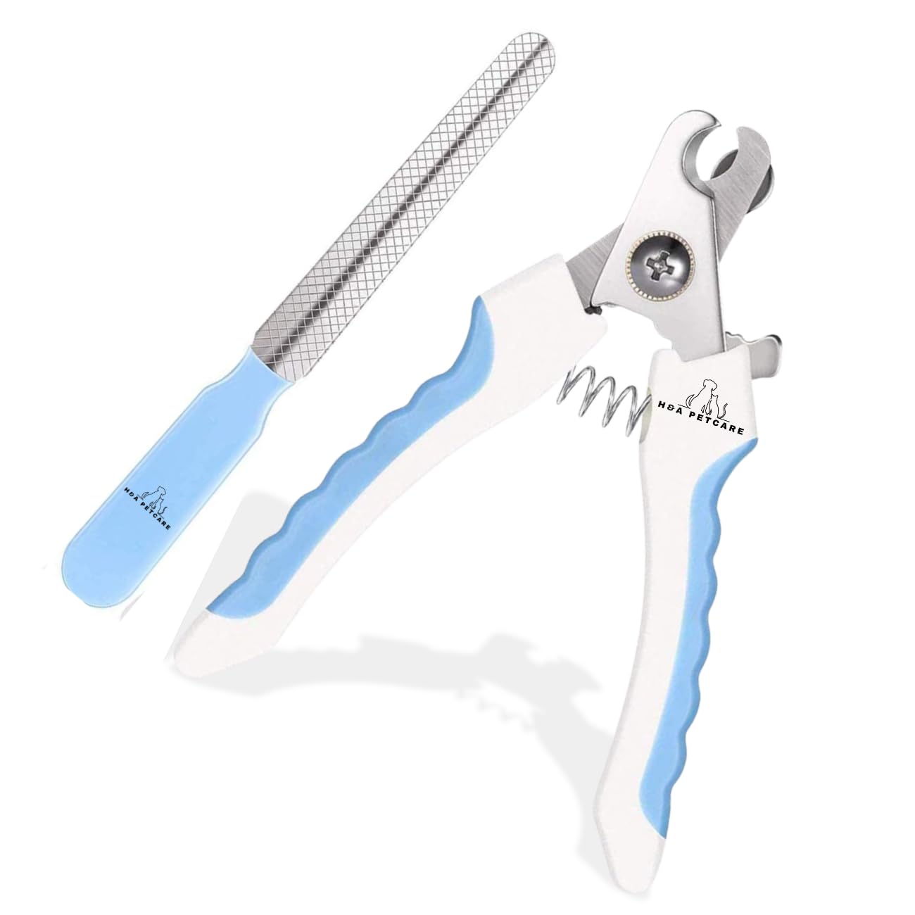 H&A PETCARE Dogs and Cats Nail Clipper and File, For All Breeds and Size Animals, Professional Easy To Use, Compact and Easy To Store.