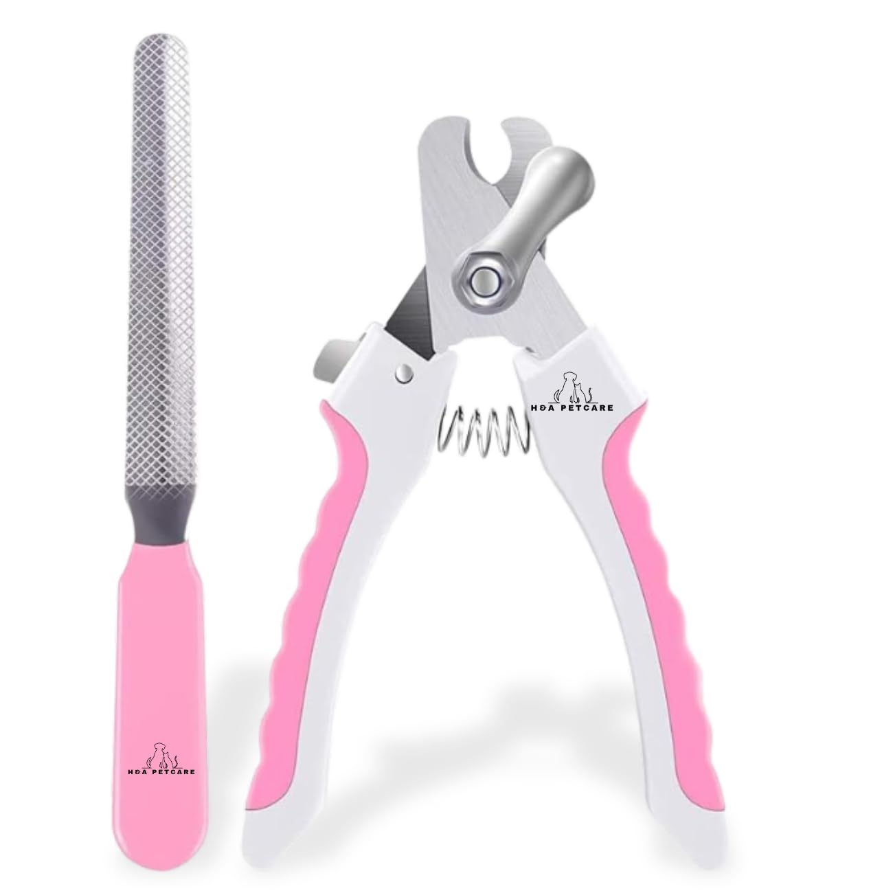 H&A PETCARE Dogs and Cats Nail Clipper and File, For All Breeds and Size Animals, Professional Easy To Use, Compact and Easy To Store.