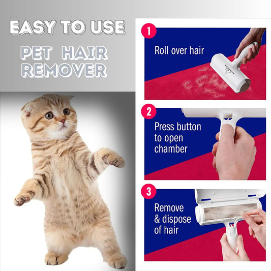 H&A PETCARE® Pet Hair Remover, Reusable Lint Roller For Pet Hair, Cat And Dog Hair Remover, Cat Hair Remover Roller For Carpet, dog hair remover washing machine, Fur Buster, Animal Remover For Sofa.