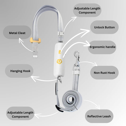 H&A Petcare Dog Leads For Small And Medium Dogs, Short Dog Lead For Puppy, 6ft Chew Proof Dog Lead, Anti-Lost Dog Leashes