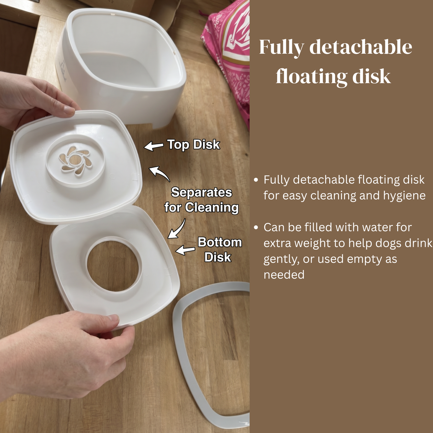 H&A PETCARE Anti Spill Dog Water Bowl