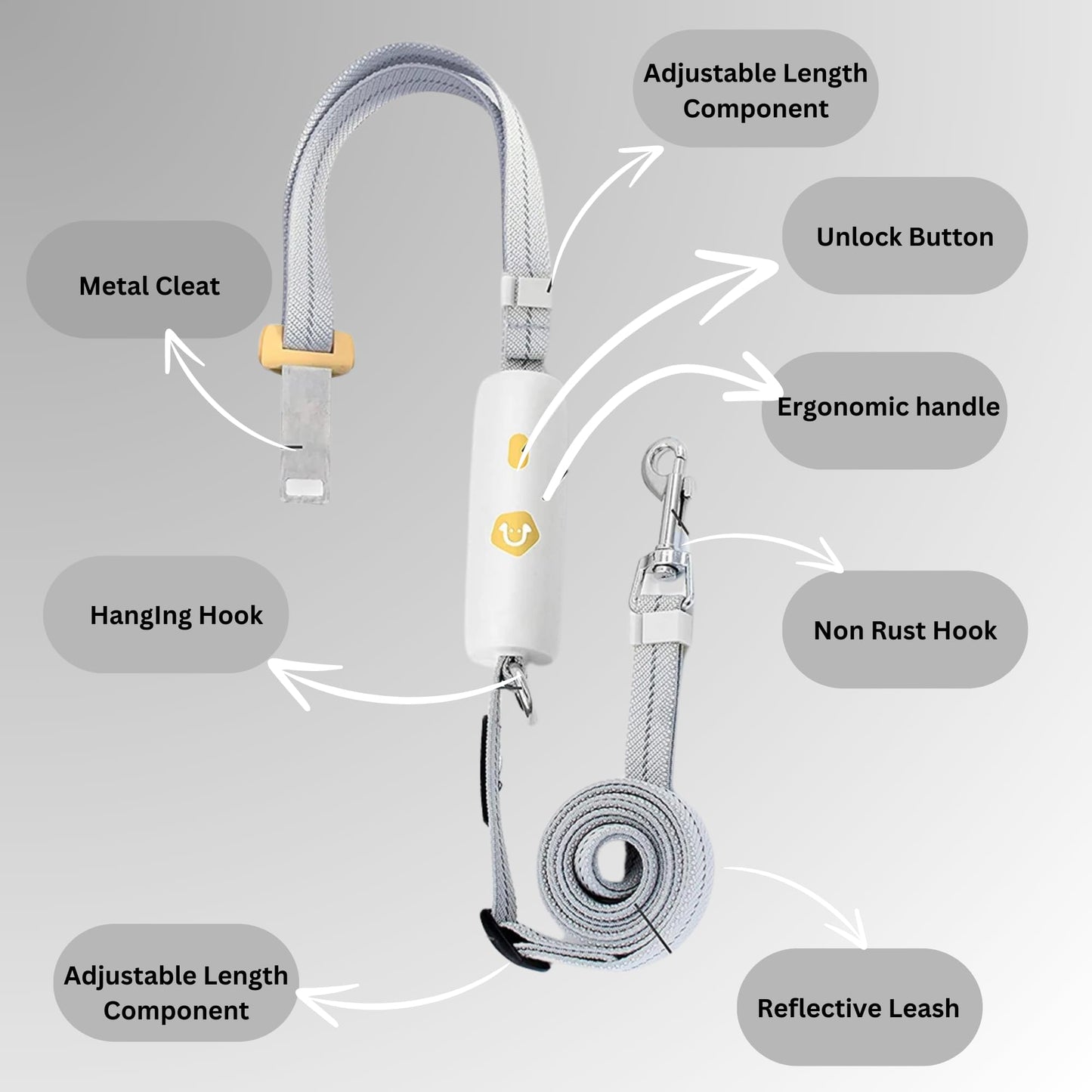 H&A Petcare Dog Leads For Small And Medium Dogs, Short Dog Lead For Puppy, 6ft Chew Proof Dog Lead, Anti-Lost Dog Leashes