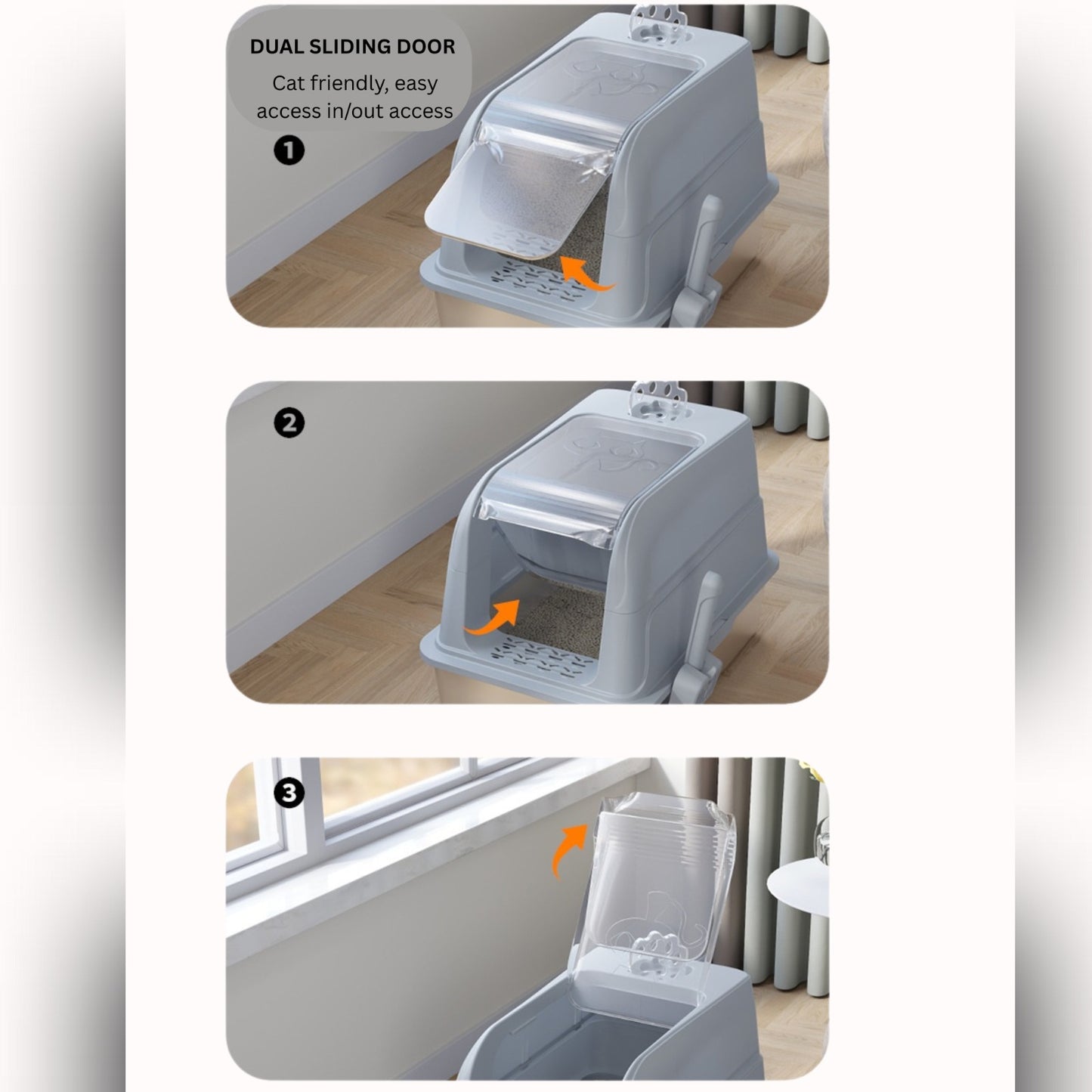 Stainless Steel Cat Litter Tray
