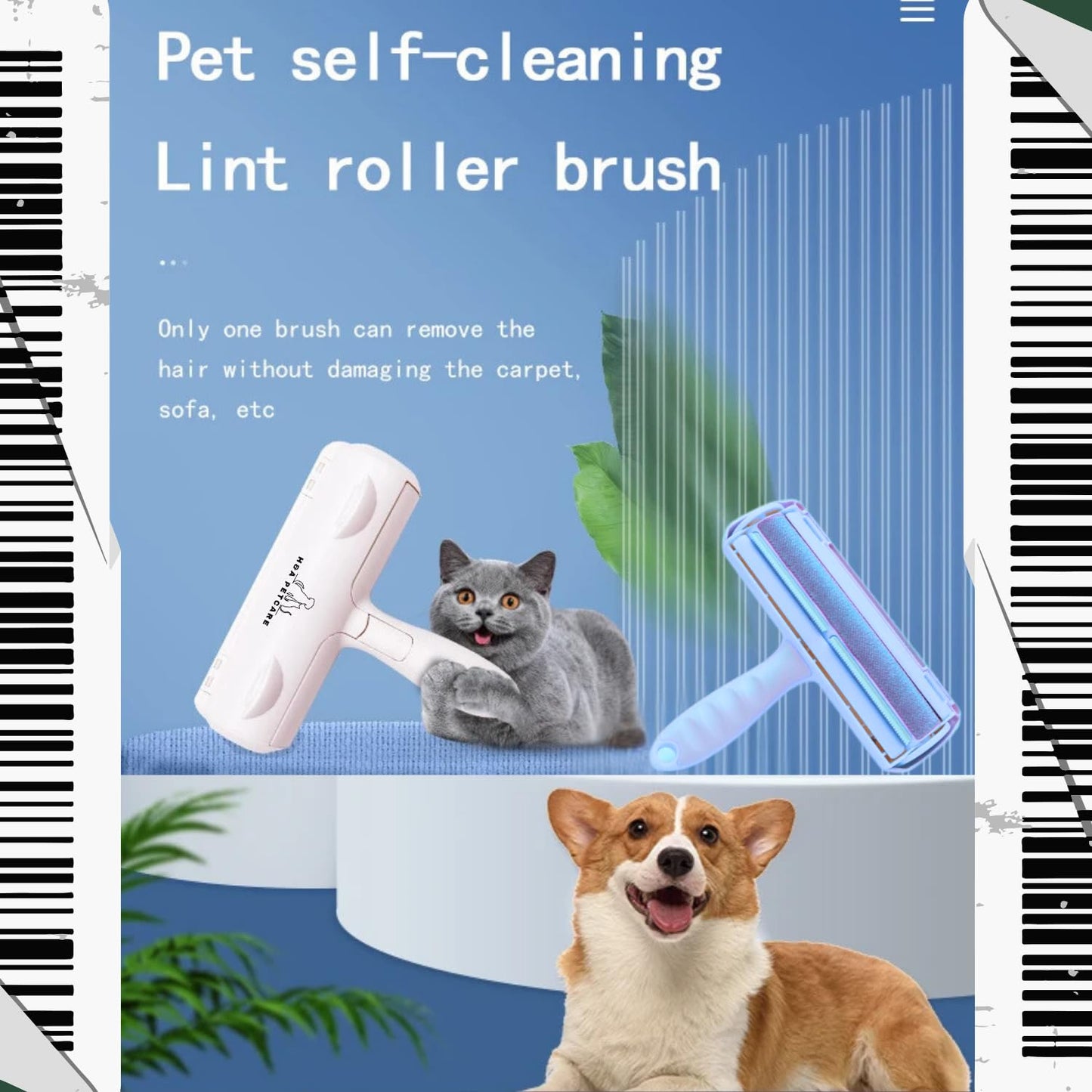 H&A PETCARE® Pet Hair Remover, Reusable Lint Roller For Pet Hair, Cat And Dog Hair Remover, Cat Hair Remover Roller For Carpet, dog hair remover washing machine, Fur Buster, Animal Remover For Sofa.